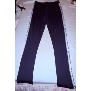 Disney Stitch Leggings Girls L 10/12 Navy Blue NWT Side Stripe